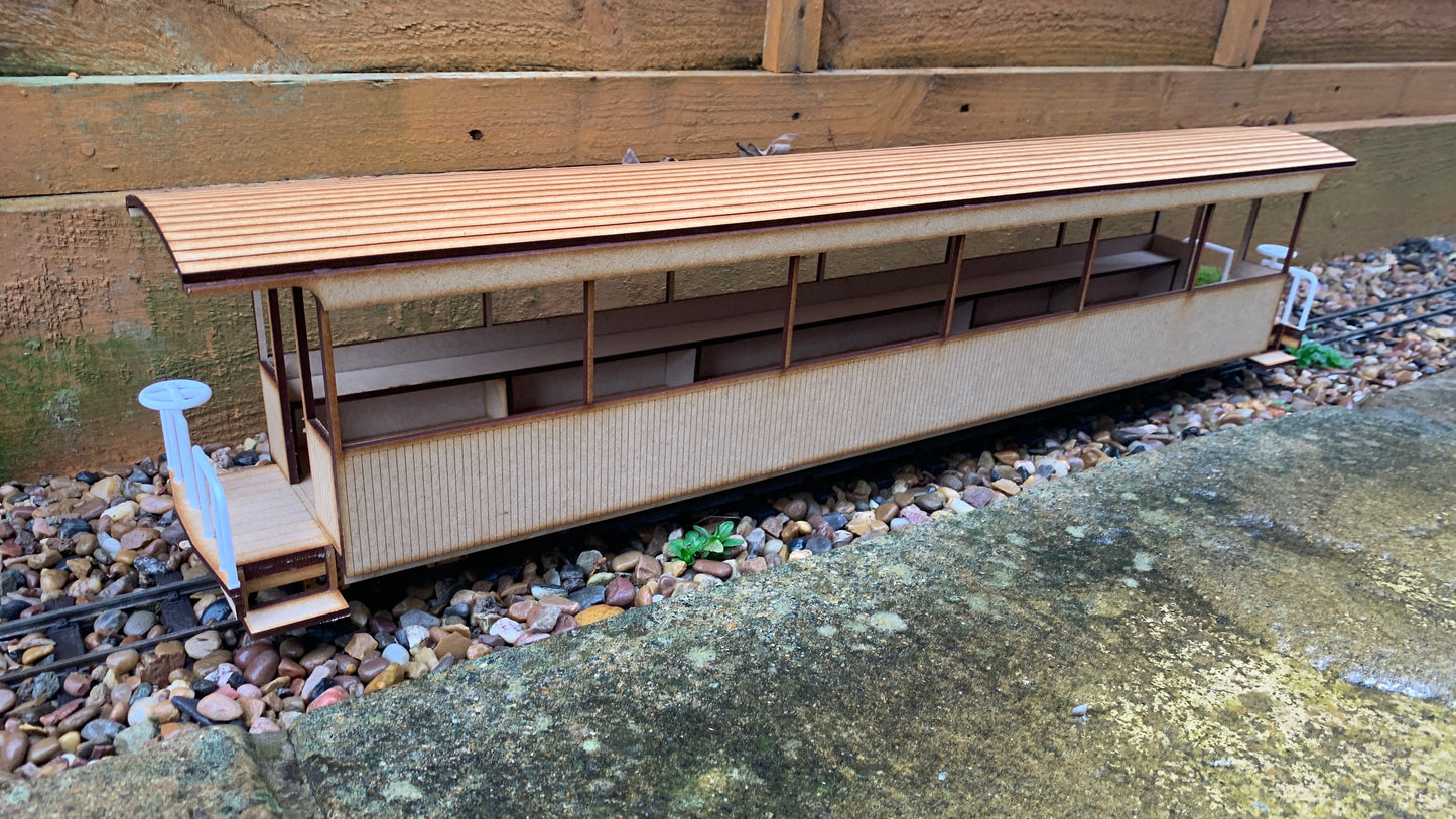 16mm scale Sandy River and Rangeley Lakes Railroad Excursion Coach 31