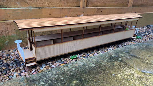 16mm scale Sandy River and Rangeley Lakes Railroad Excursion Coach 31
