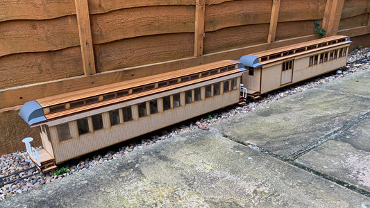 16mm Scale Sandy River and Rangeley Lakes Railroad Passenger Car Multipack